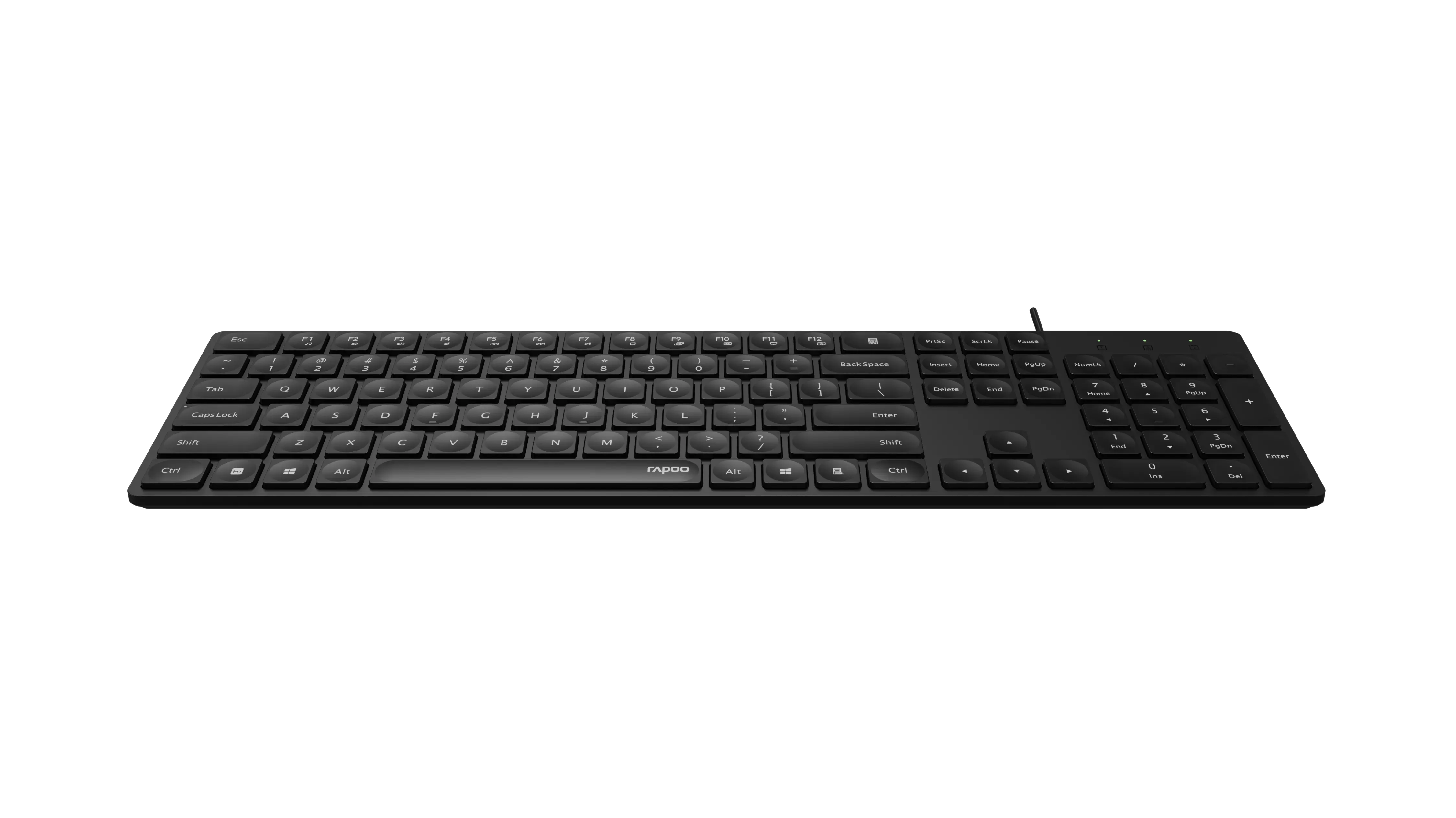 Rapoo NK8020 Keyboard, Scissor, Black