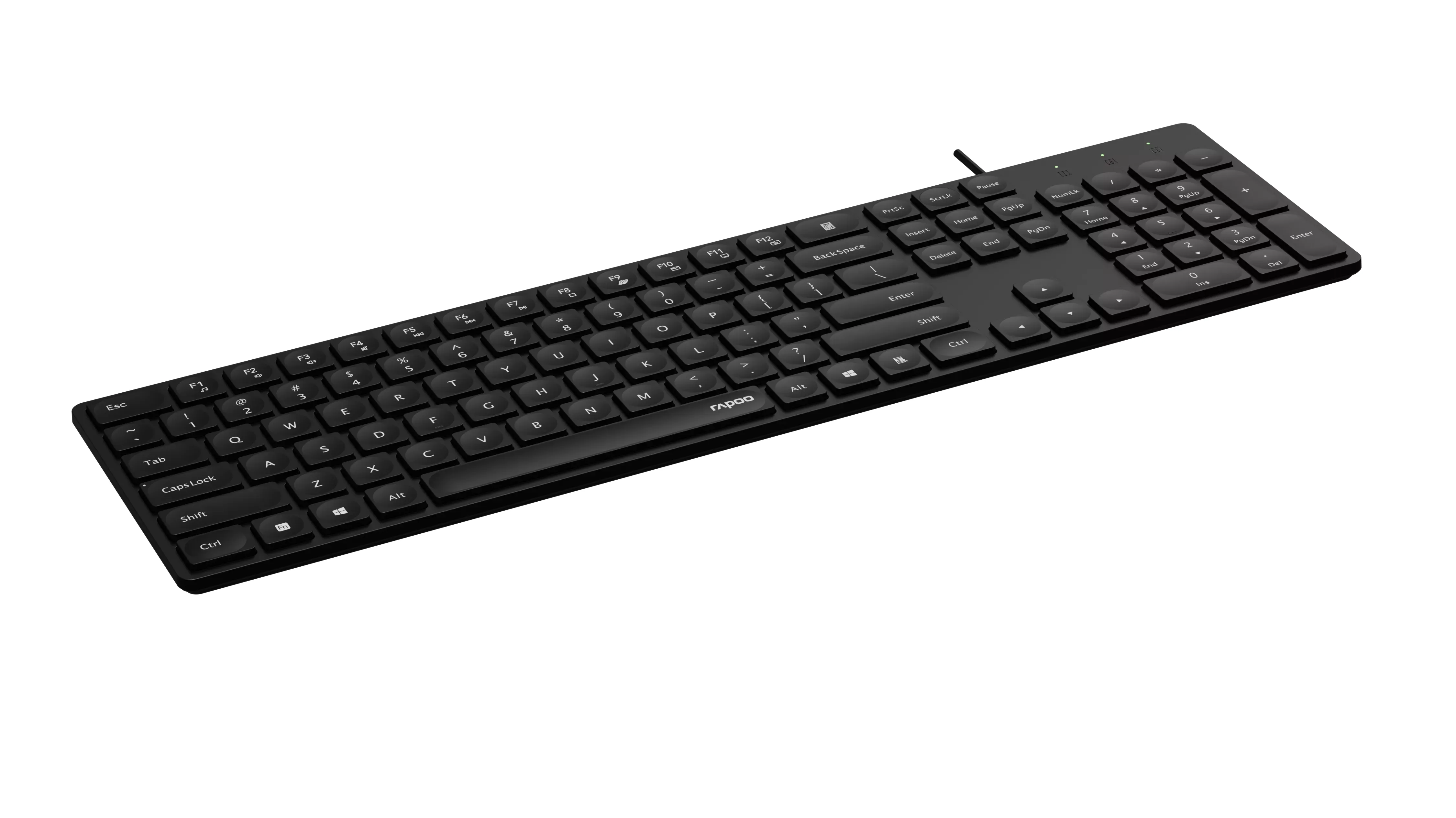 Rapoo NK8020 Keyboard, Scissor, Black