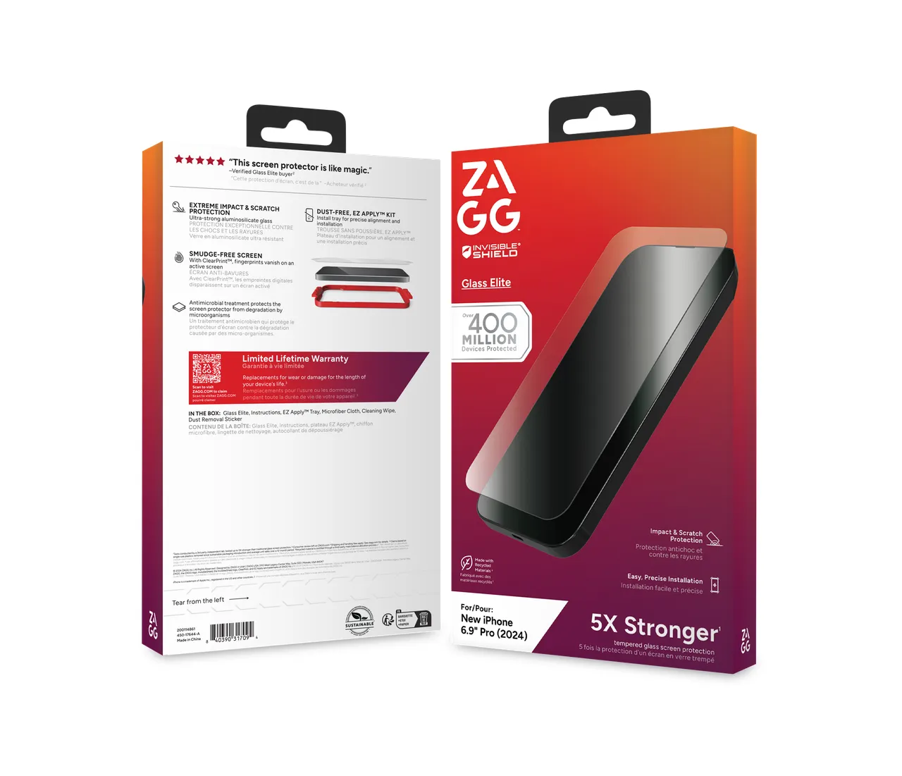 Zagg InvisibleShield Glass Elite iPhone 16 Pro Max -panssarilasi