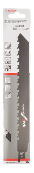 Bosch reciprocating saw blade for Brick S 1543 HM -