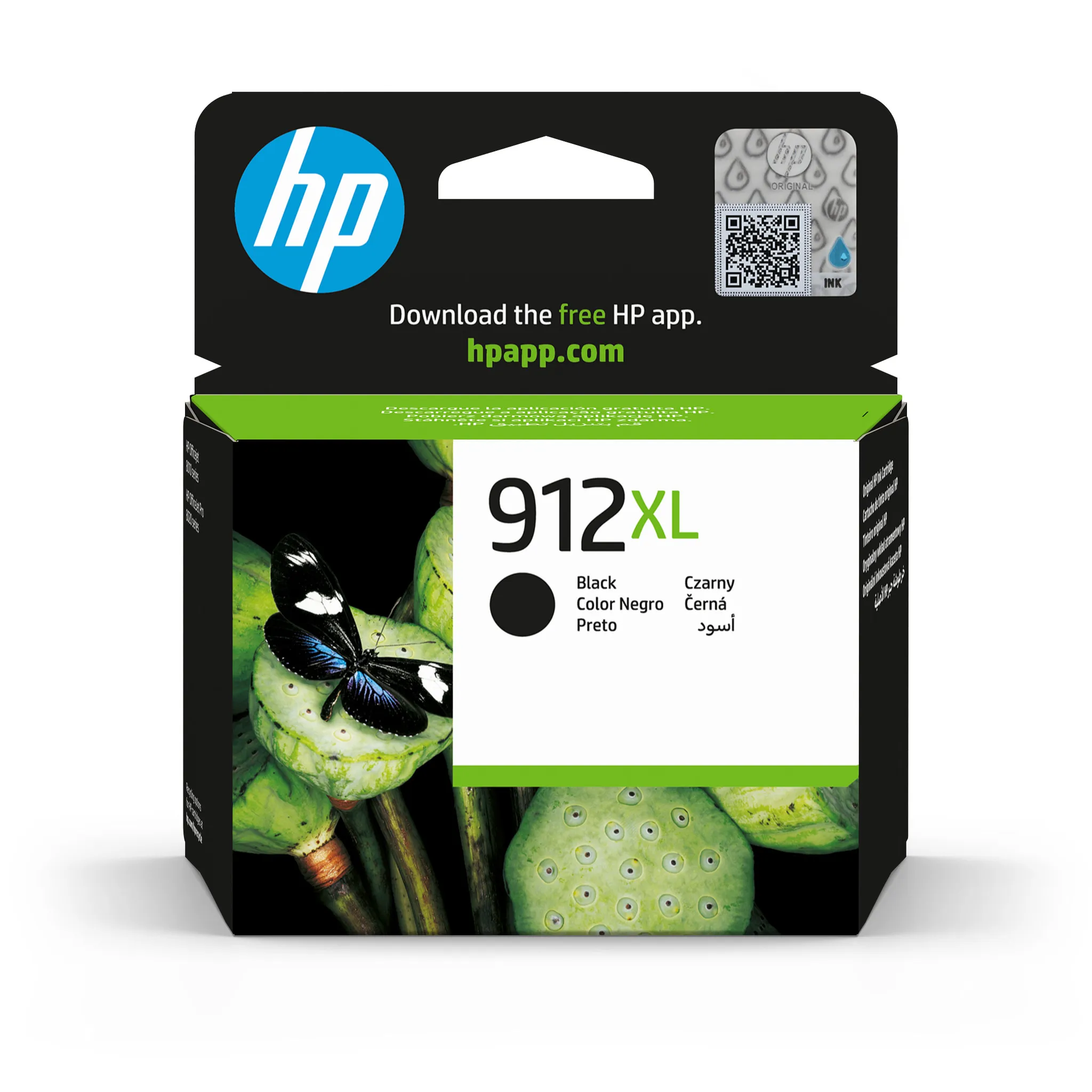 HP 912XL bl&auml;ckpatron, 18 ml, svart