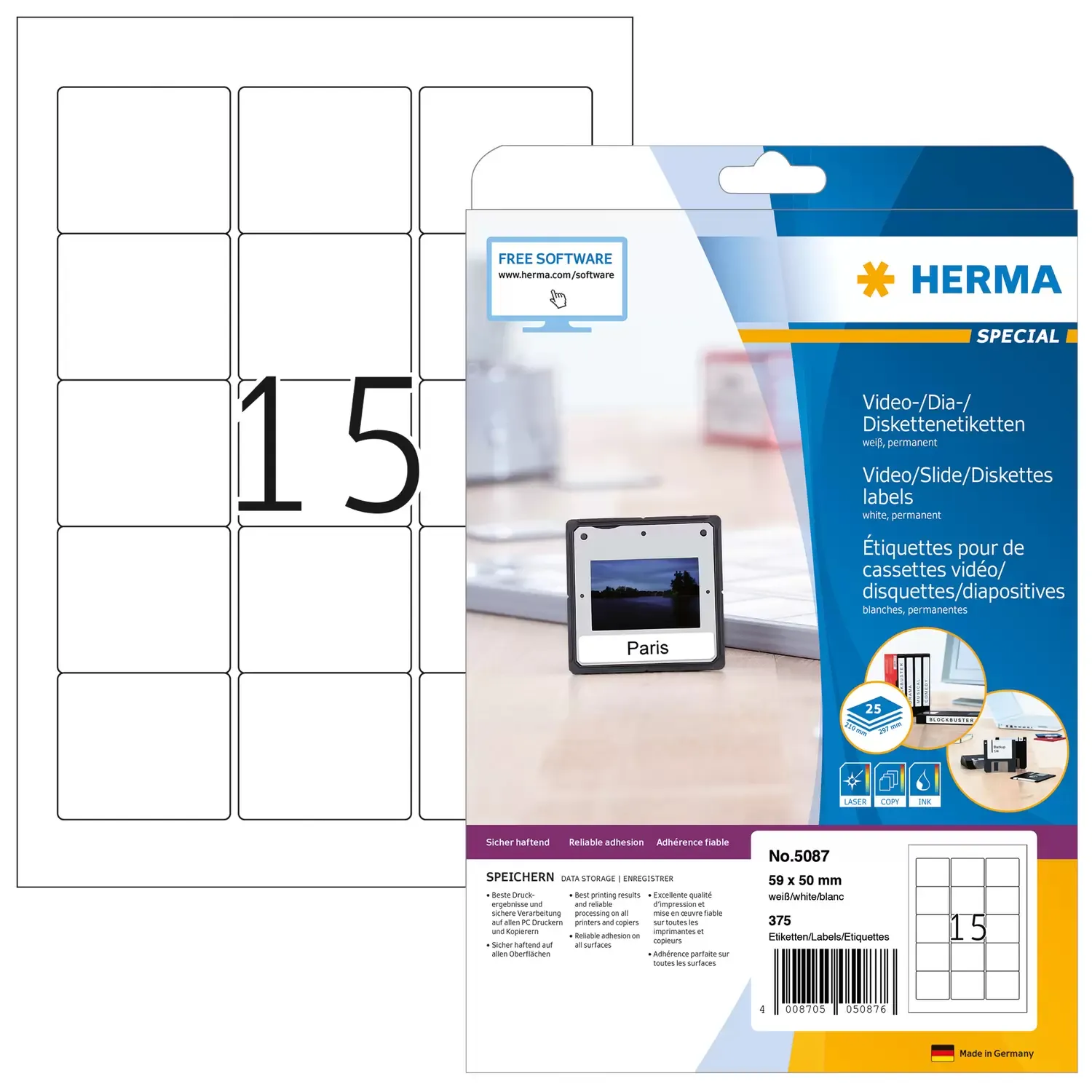 Herma label Special ZIP diskette 59x50 (375)