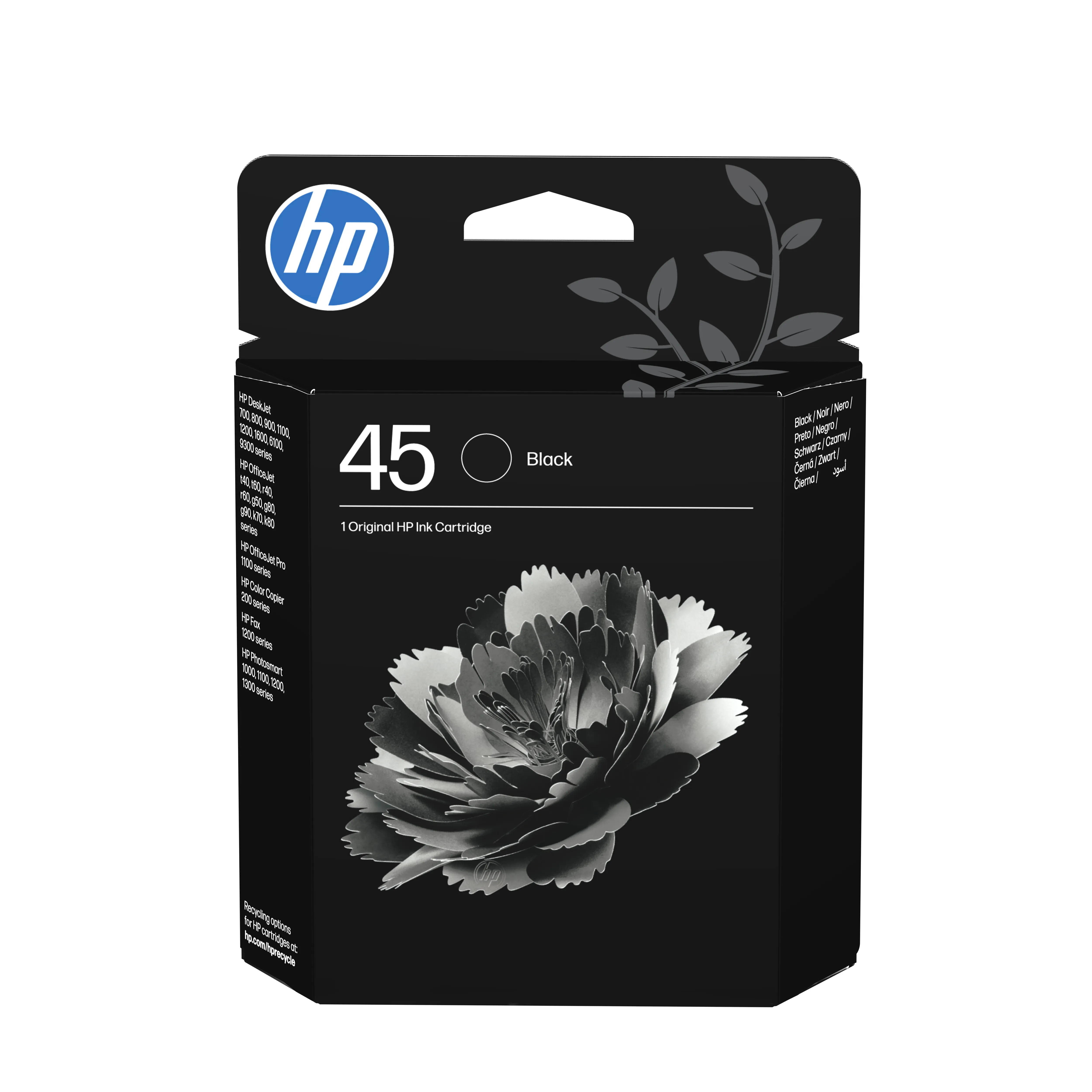 HP 45 XL bl&auml;ckpatron, 42 ml, svart
