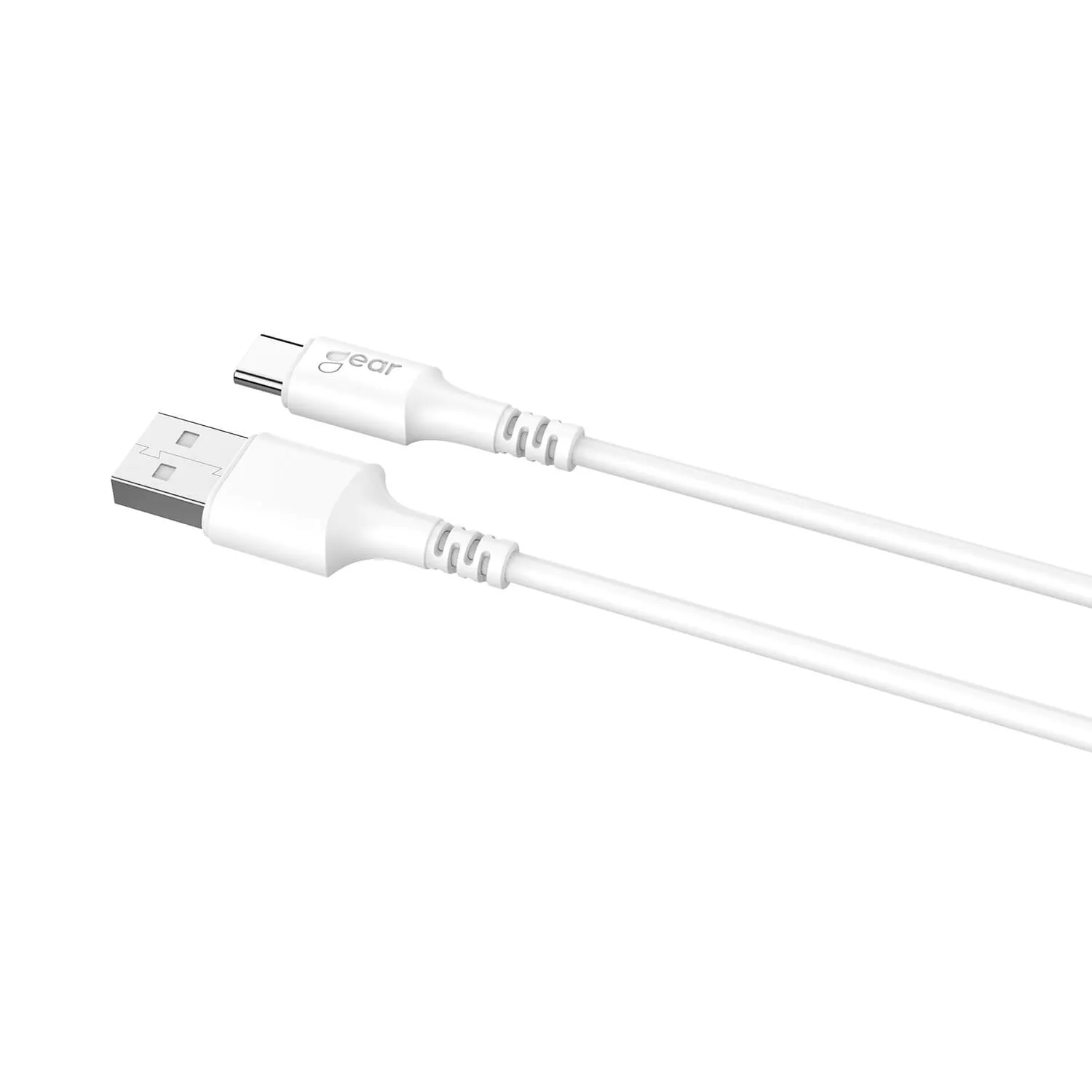 GEAR USB-C 2.0 kabel, 1 m, vit