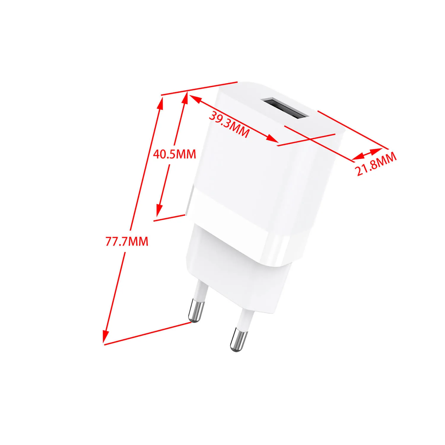 GEAR Laturi 220V 1xUSB 2,4A Valkoinen Lightning Johto 1m MFI C89