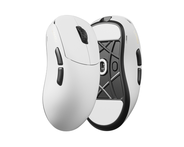 LAMZU Thorn V2 tr&aring;dl&ouml;s ergonomisk gamingmus, vit