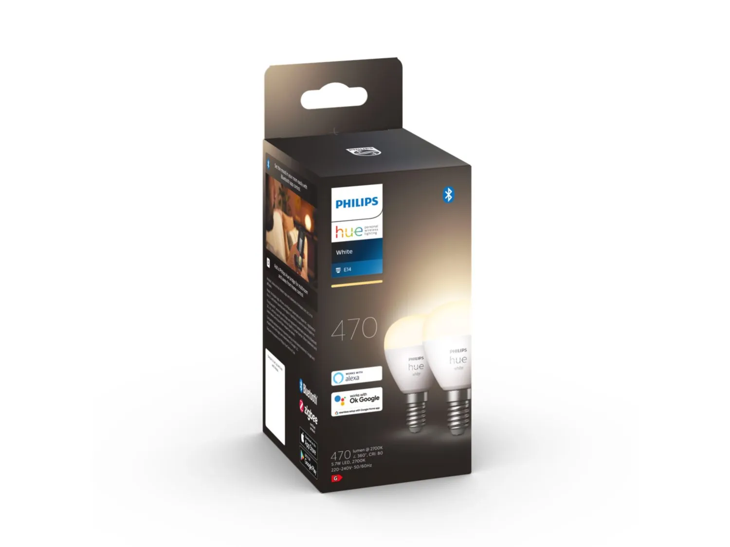 Philips HUE W 5.7W LUSTER E14 EU 2P