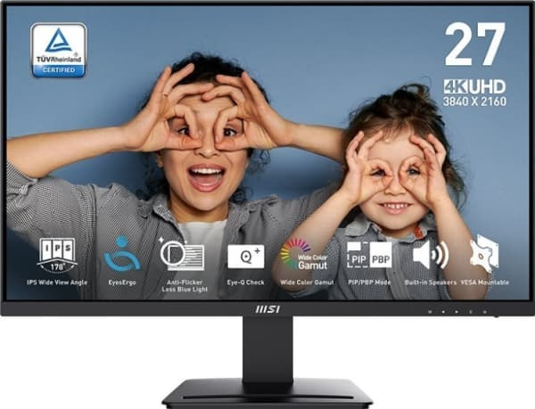 MSI PRO MP273UDE 27" 4K UHD, IPS skärm