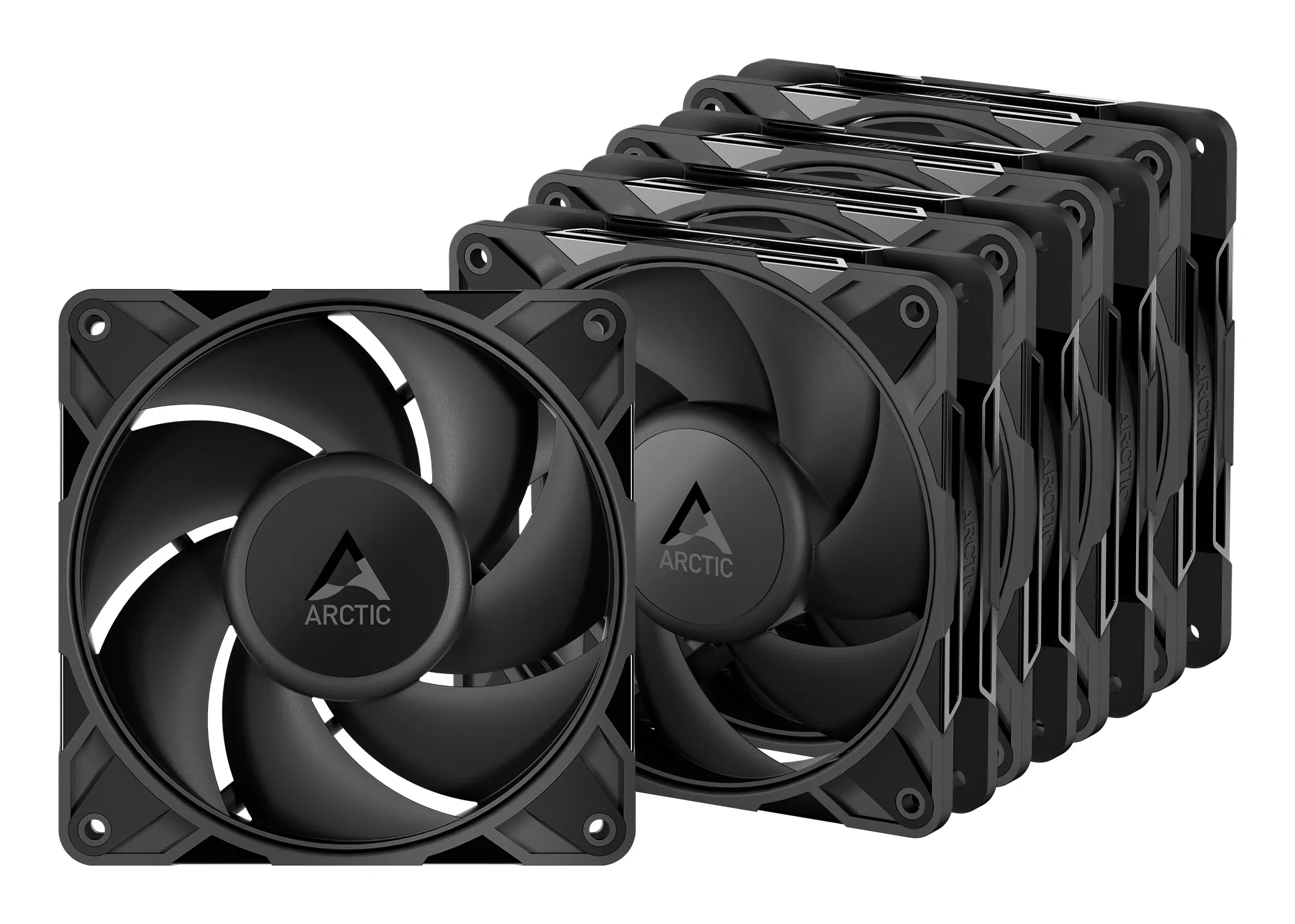 Arctic P12 Pro PST PWM 120mm - case fan, Black, 5 pcs