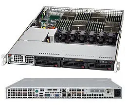 Supermicro A+ Server 1042G-TF - Palvelin - telineasennettava - 1U - 4-teinen - RAM 0 MB - SATA - pikavaihto 3.5" - ei kiintolevyä - MGA G200 - GigE - monitori: