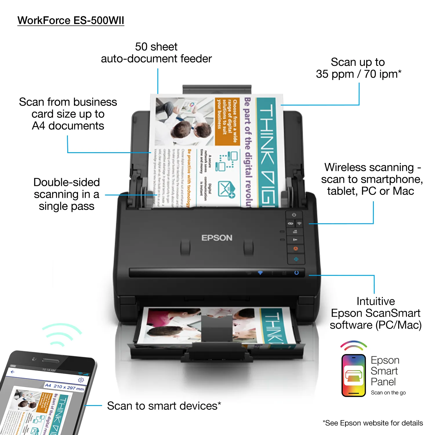 EPSON WORKFORCE ES-500WII