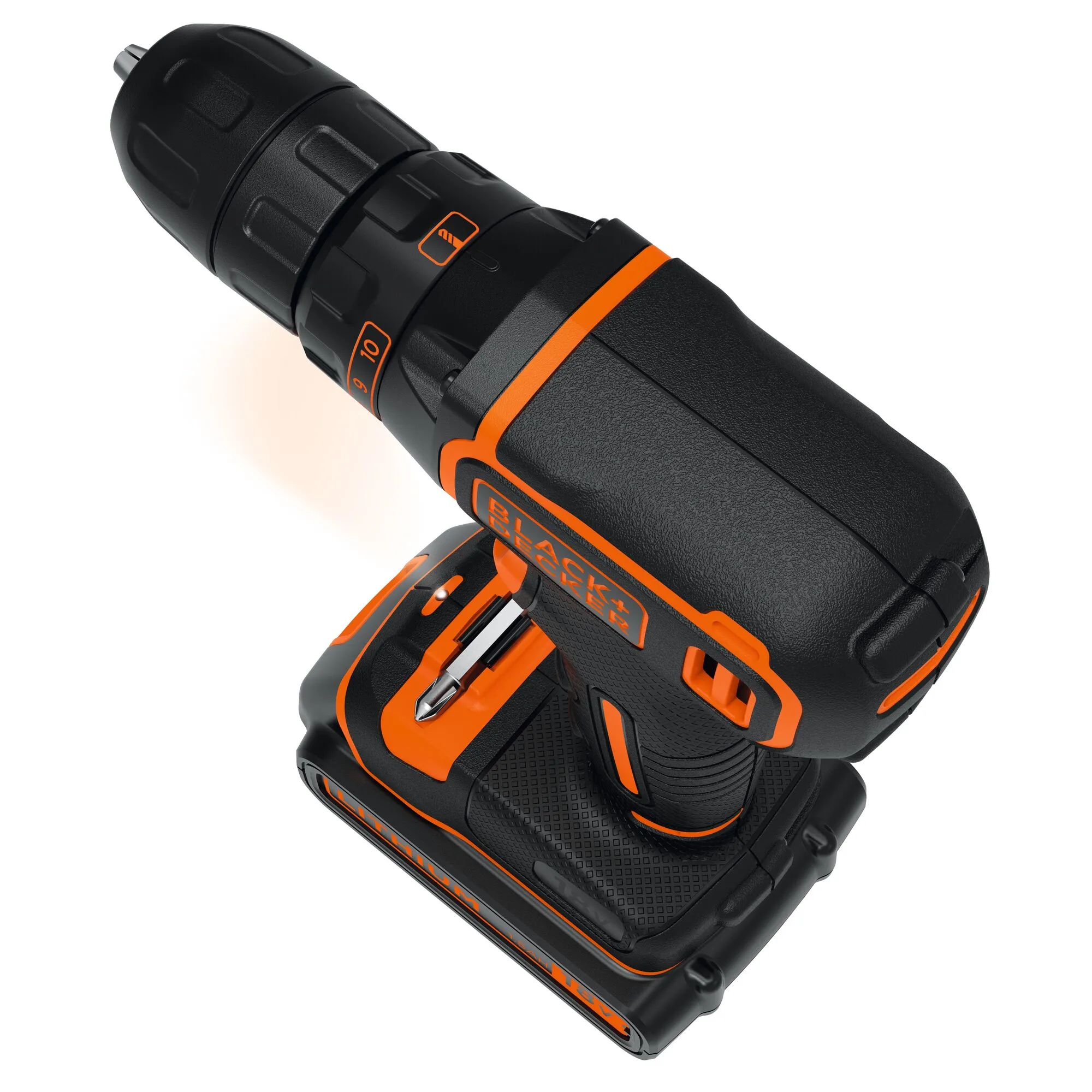 BLACK+DECKER BDCDC18KB-QW - cordless drill + 2 batteries + Kitbox
