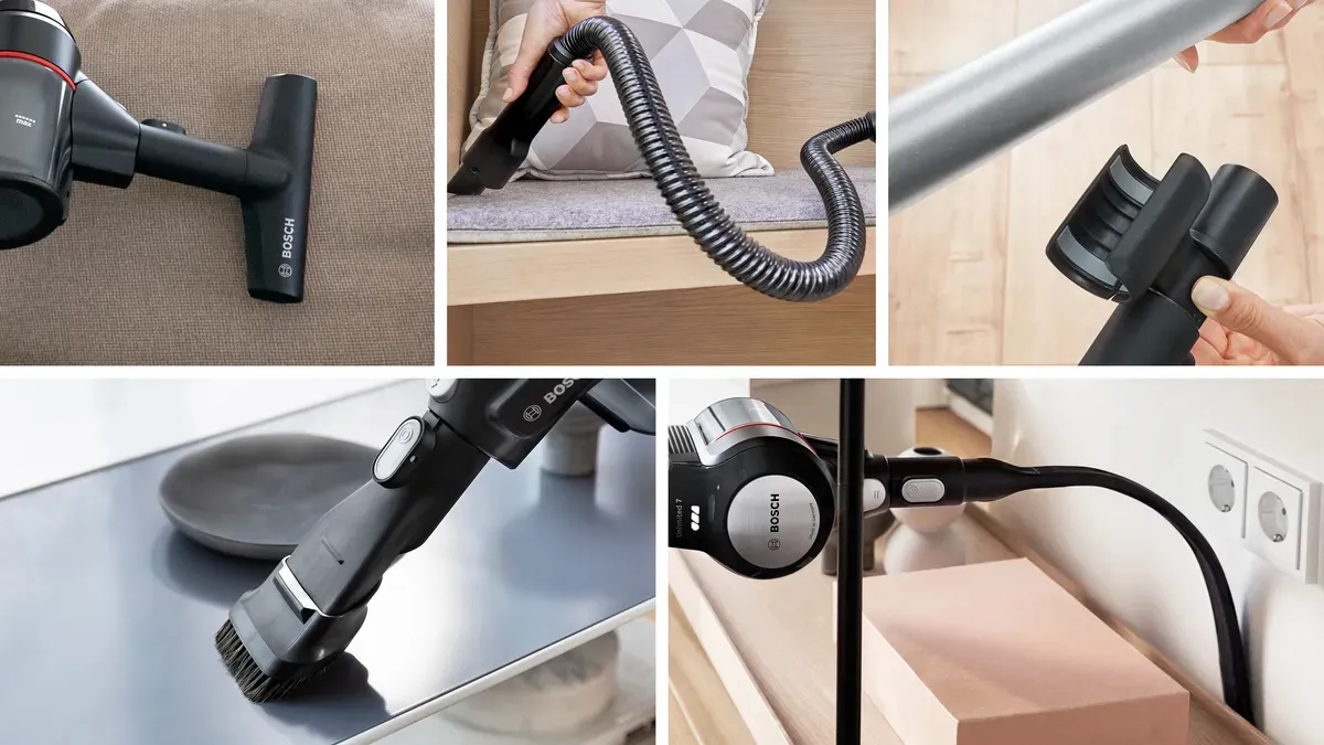 Bosch Unlimited 7 BSS715FRSH Stick vacuum cleaner, Black