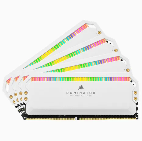 Corsair Dominator Platinum RGB 32 GB (4 x 8 GB) DDR4 3200MHz, CL16 - minne, Vit