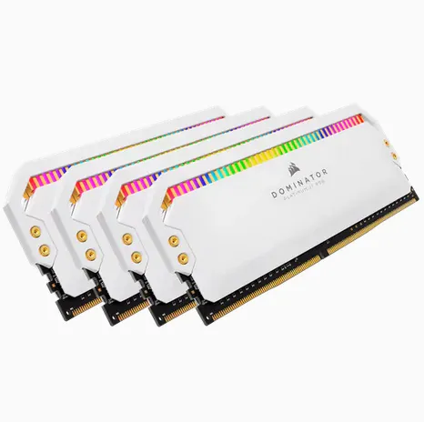 Corsair Dominator Platinum RGB 32 GB (4 x 8 GB) DDR4 3200MHz, CL16 - minne, Vit