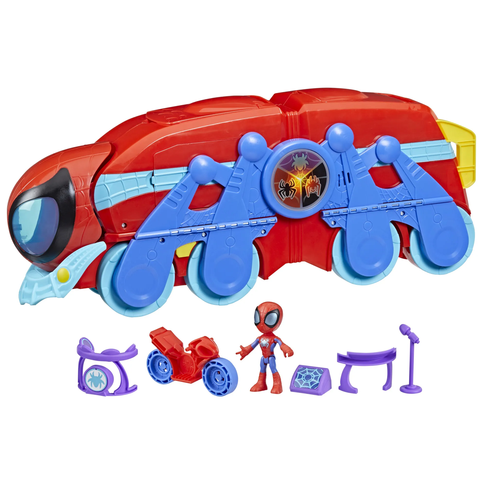 Hasbro Marvel Spidey and His Amazing Friends 2-in-1 Spider Caterpillar Toy Vehicle