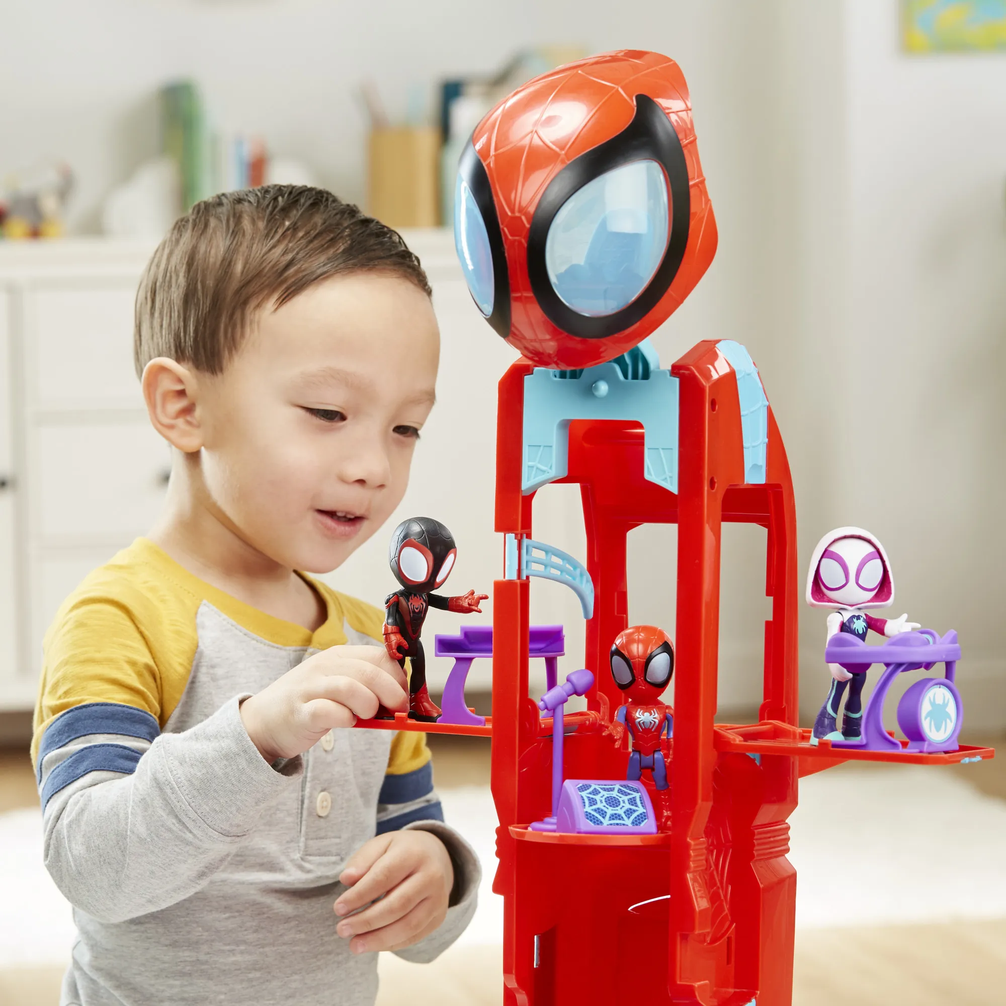 Hasbro Marvel Spidey and His Amazing Friends 2-in-1 Spider Caterpillar Toy Vehicle