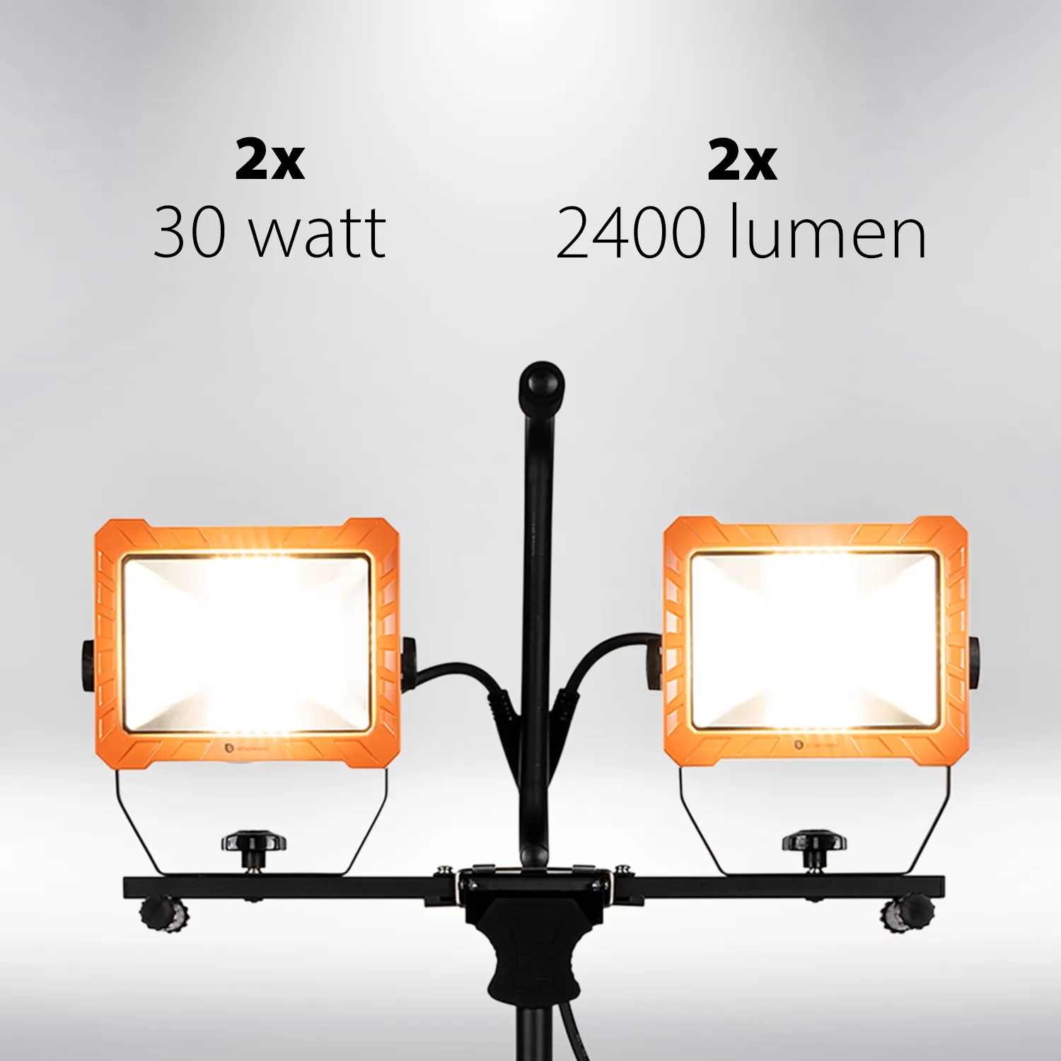 Smartwares LED-arbetslampa tripod 2 x 30W