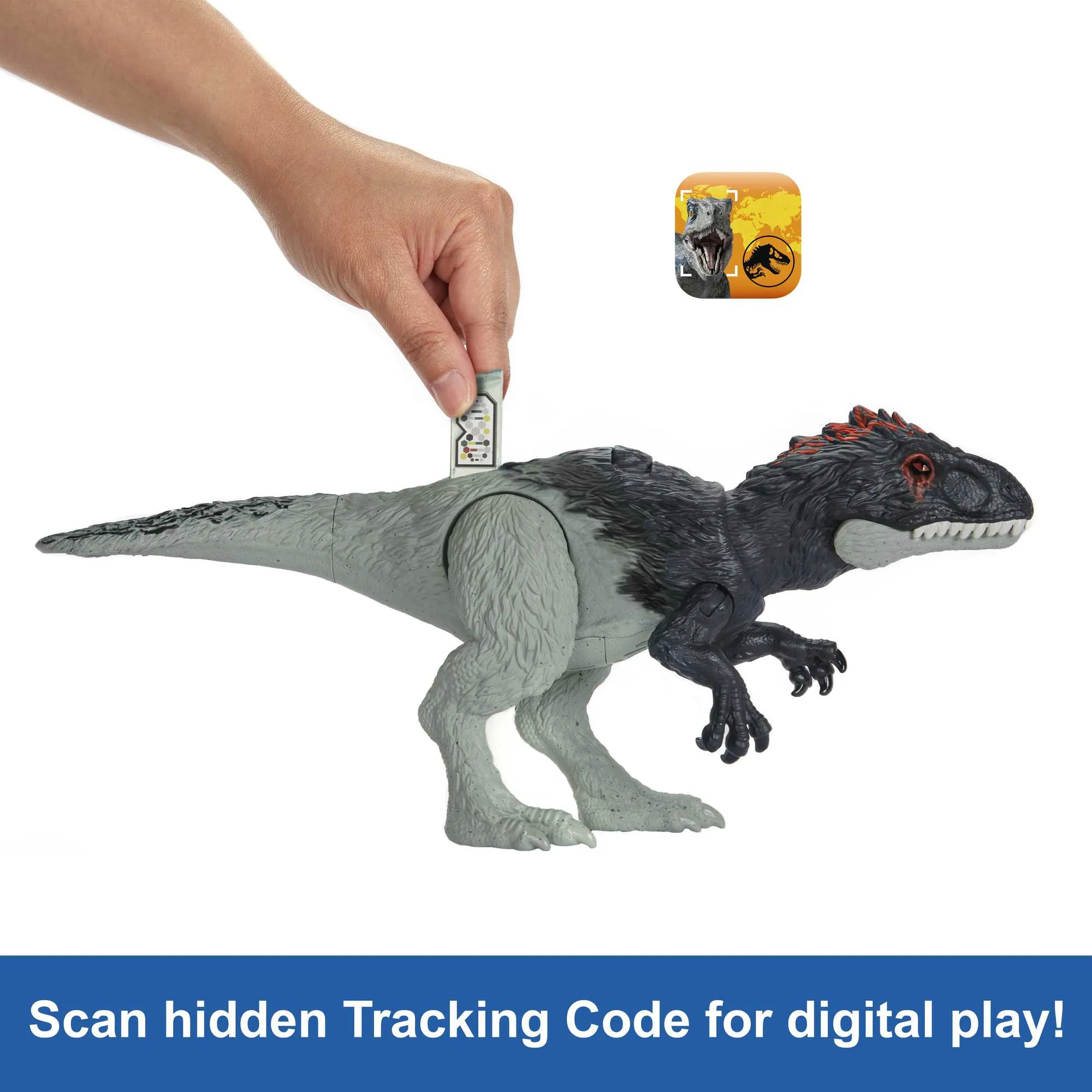 Mattel Jurassic World Wild Roar - Eocarcharia, play figure