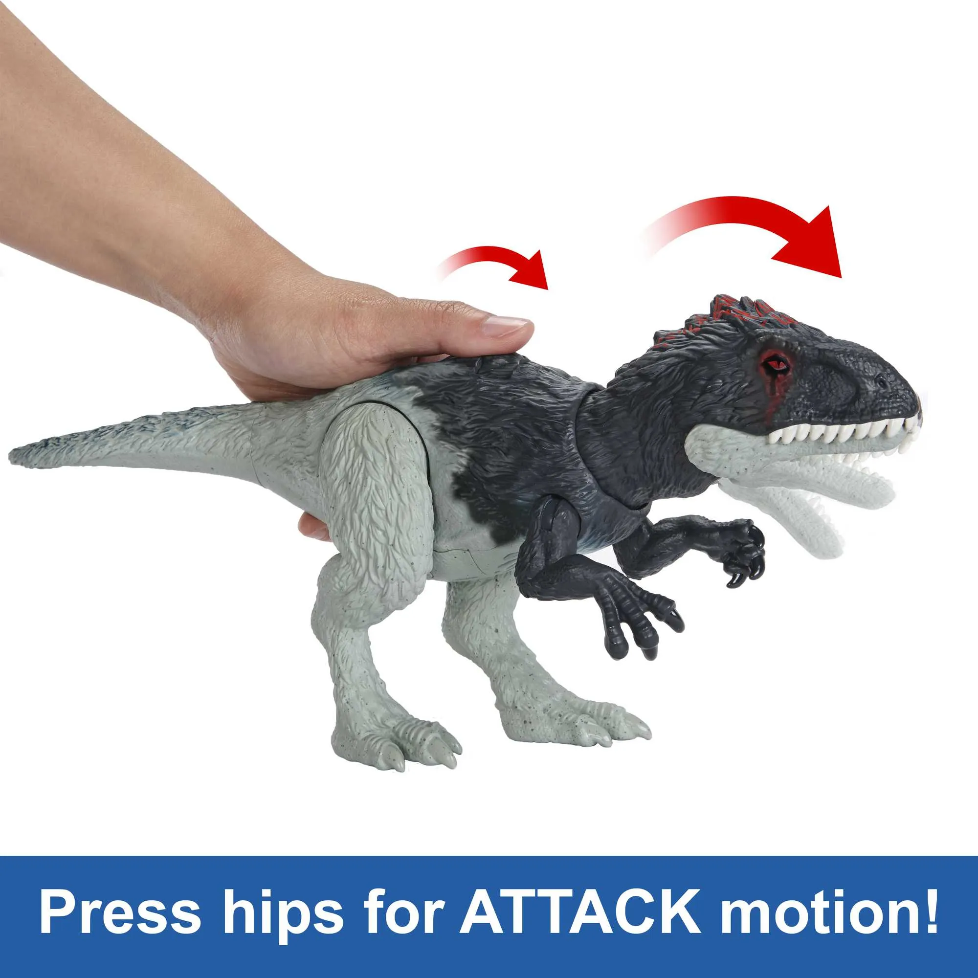 Mattel Jurassic World Wild Roar - Eocarcharia, play figure