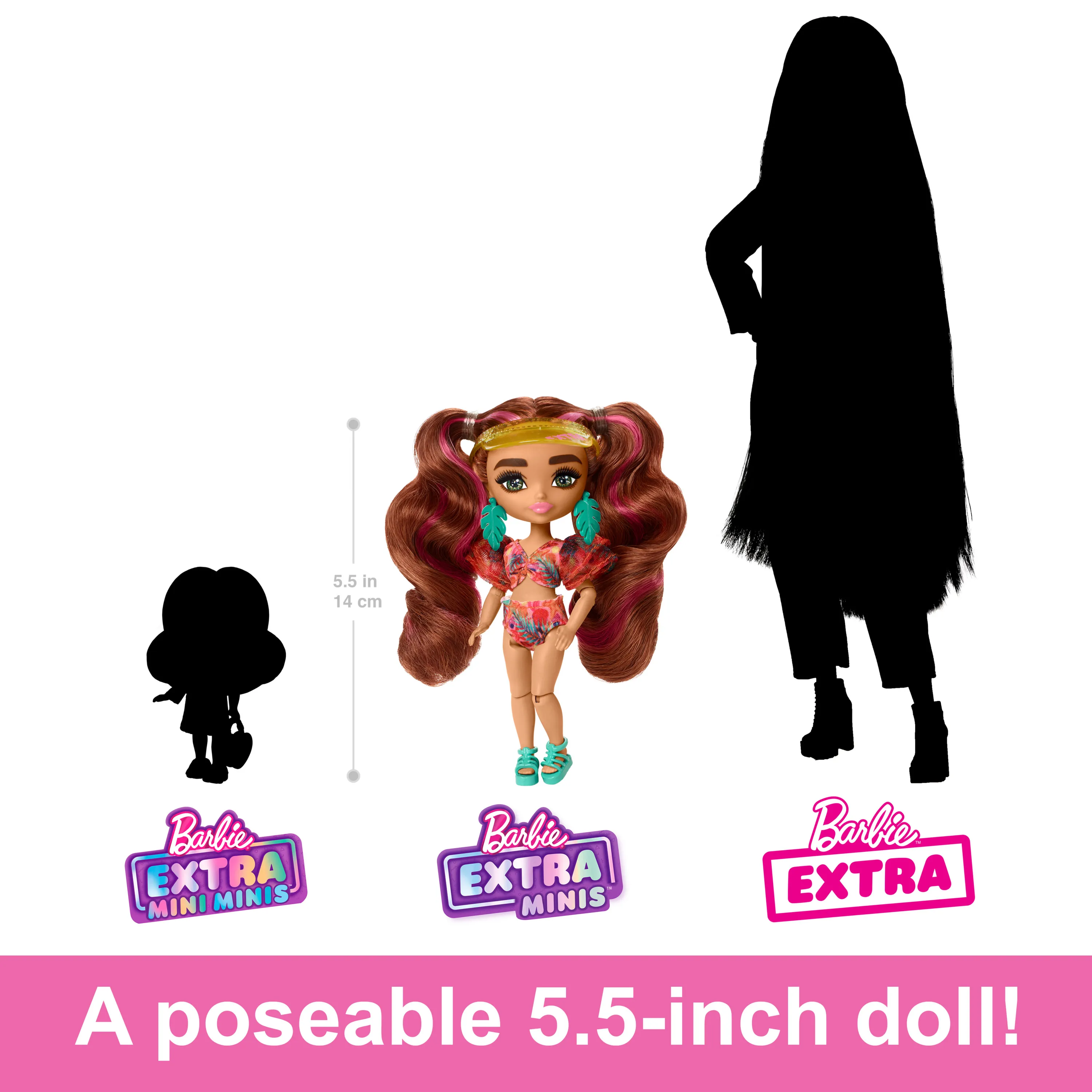 Mattel Barbie Extra Fly Mini Doll - Beachwear