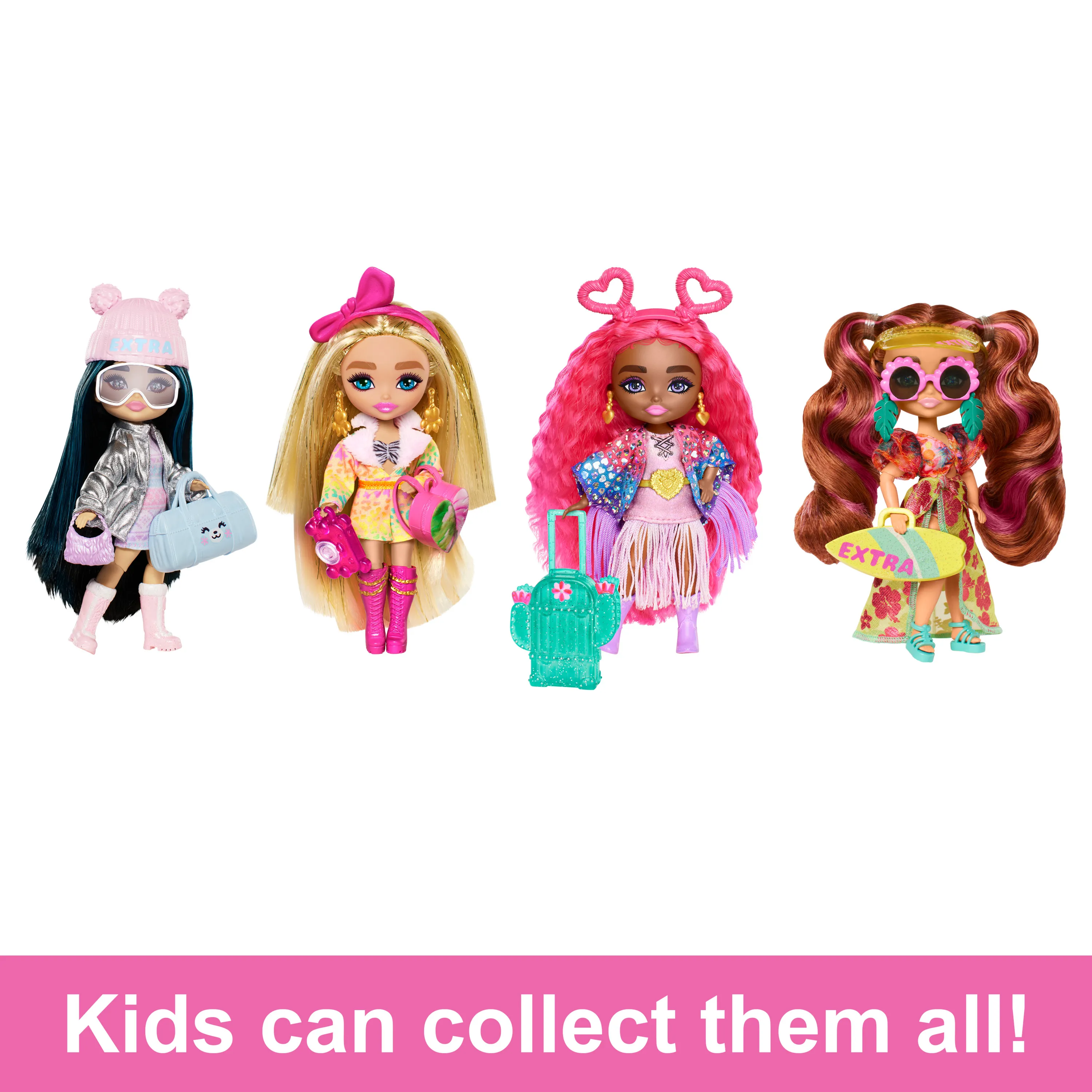 Mattel Barbie Extra Fly Mini Doll - Beachwear