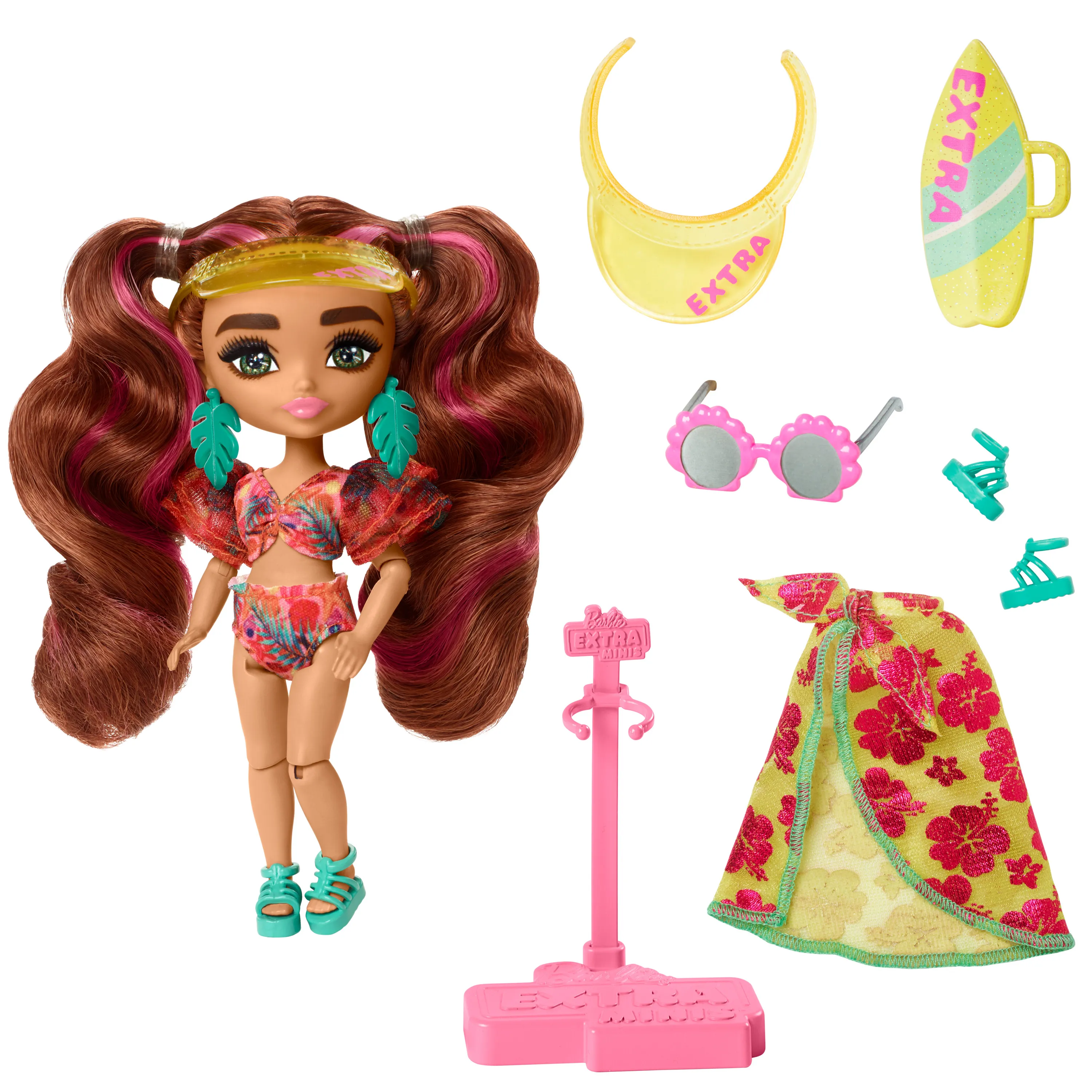 Mattel Barbie Extra Fly Mini Doll - Beachwear