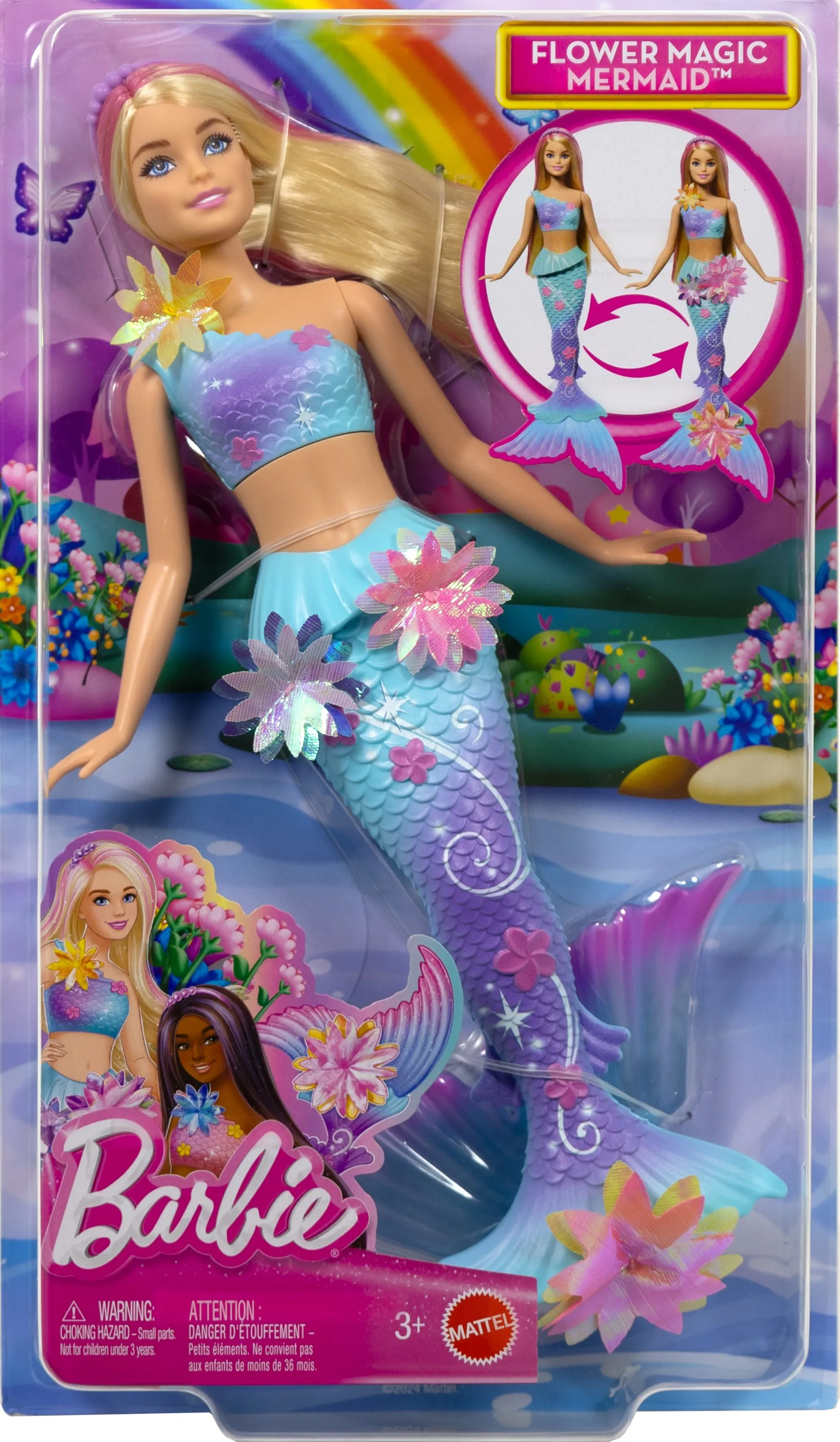 Barbie Barbie Mermaid with Magical Flowers Blonde, Doll