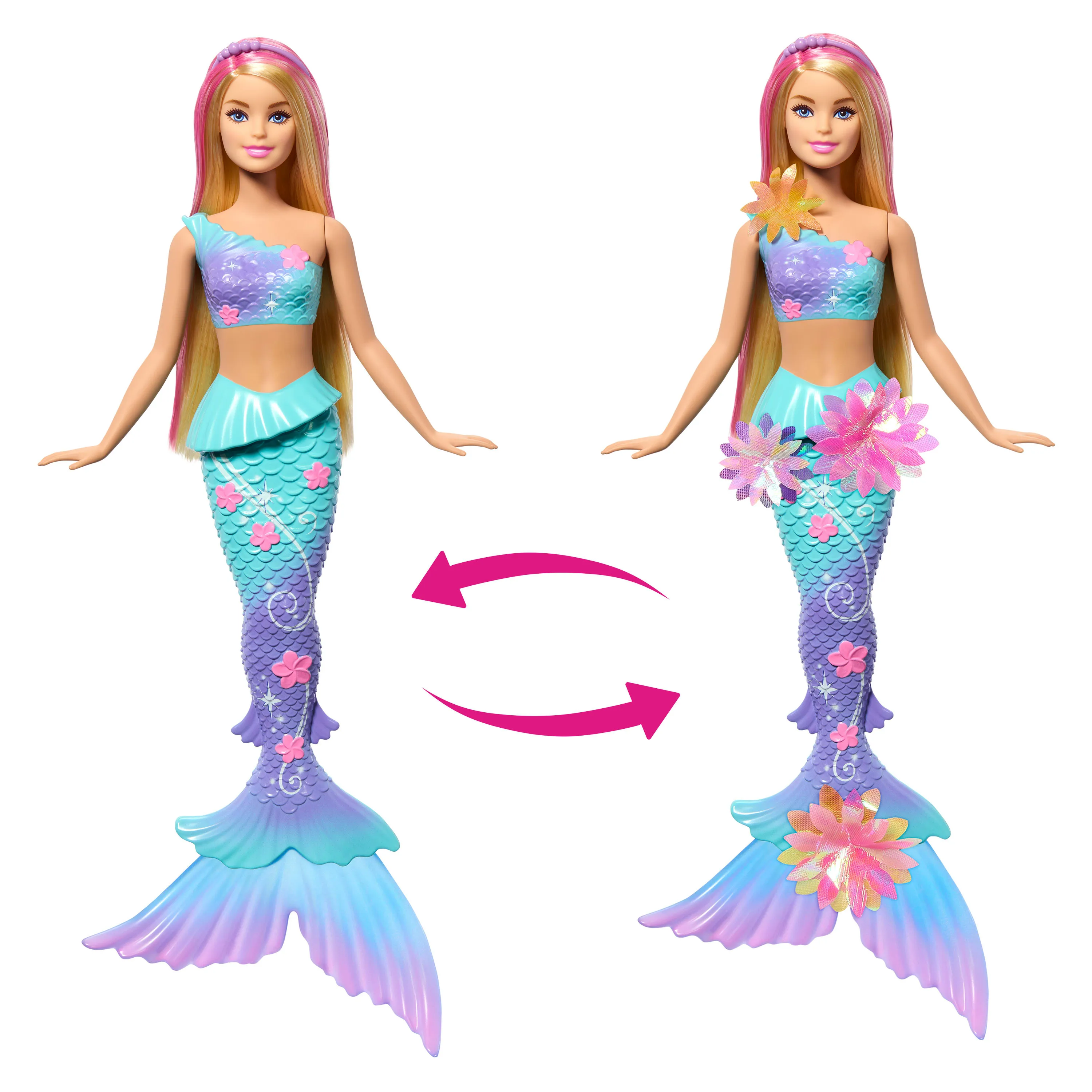 Barbie Barbie Mermaid with Magical Flowers Blonde, Doll
