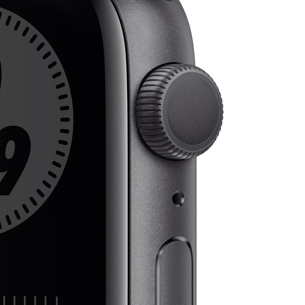 Apple Watch Nike Series 6 GPS + Cellular, 44mm Space Grey Aluminium Case with Anthracite/Black Nike Sport Band - Regular