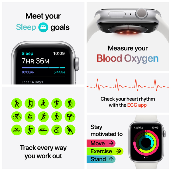 Apple Watch Nike Series 6 GPS + Cellular, 44mm Space Grey Aluminium Case with Anthracite/Black Nike Sport Band - Regular