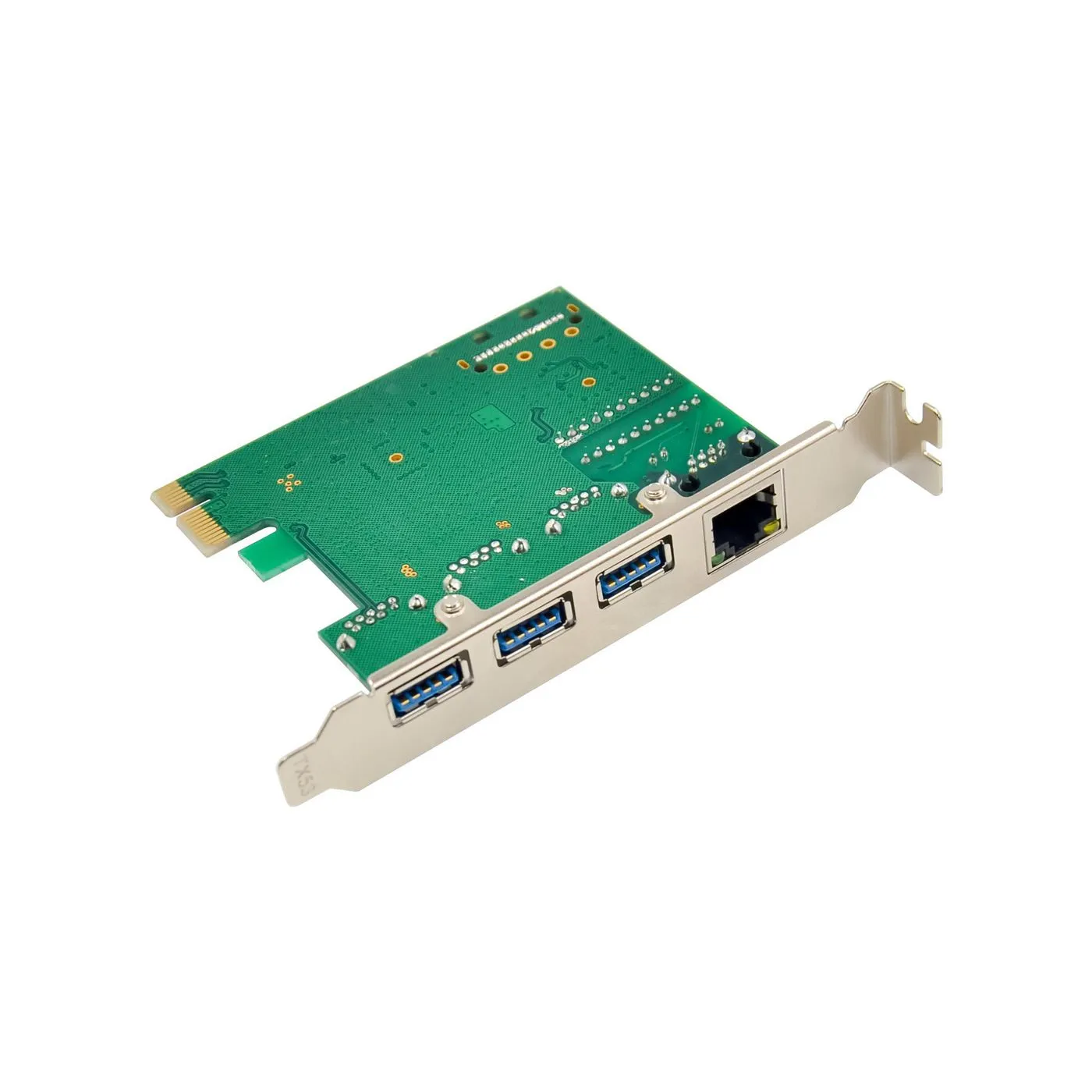 MicroConnect MC-PCIEX1-VL805+AX88179 - PCI Express x1 USB 3.0 &amp; Gigabit Ethernet -laajennuskortti