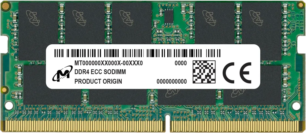 Micron DDR4 ECC SODIMM 8GB 1Rx8 3200