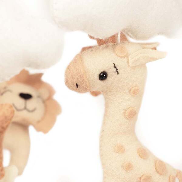 Neno Leo Cot Carousel - Soft Colors