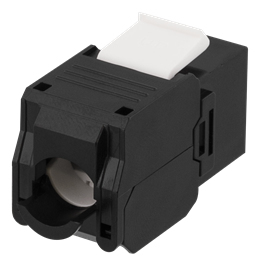 DELTACO UTP-kytkent&auml;paneeli, 24xRJ45, Cat6a, 10Gbps, 24xkeystone, 1U