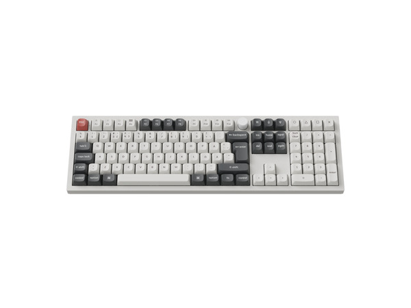 Keychron Q6 Ultra 8K -langaton mekaaninen pelin&auml;pp&auml;imist&ouml;, Silk POM Brown, valkoinen