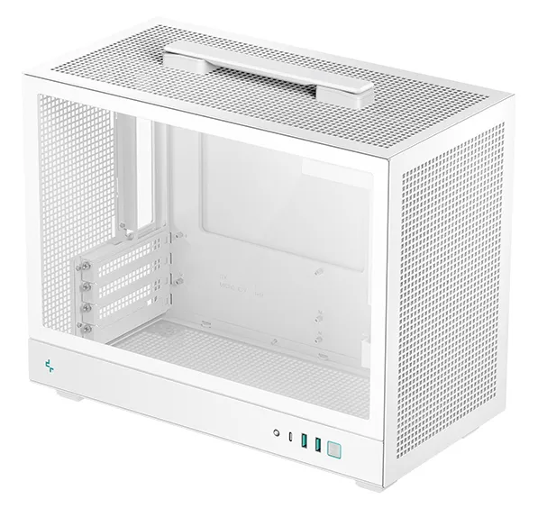 DEEPCOOL CH160 PLUS Micro-ATX Case with window, White