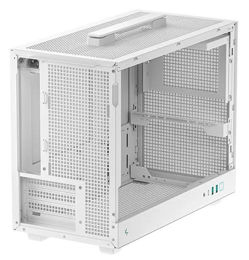 DEEPCOOL CH160 PLUS Micro-ATX Case with window, White