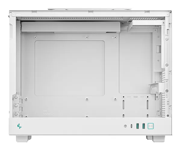 DEEPCOOL CH160 PLUS Micro-ATX Case with window, White