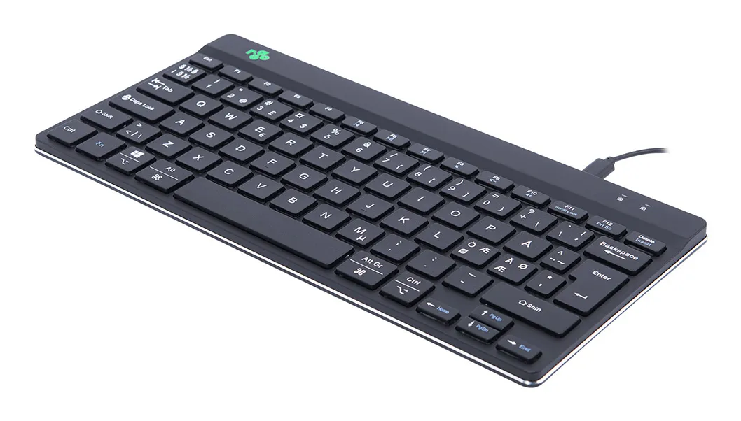 R-Go Compact Break - ergonomisk tangentbord, svart