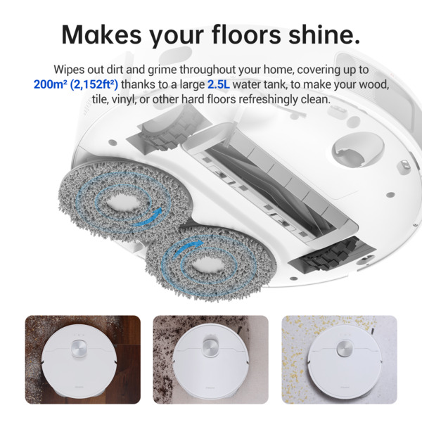 Dreame L10s Ultra Gen 3 Robot vacuum cleaner, White