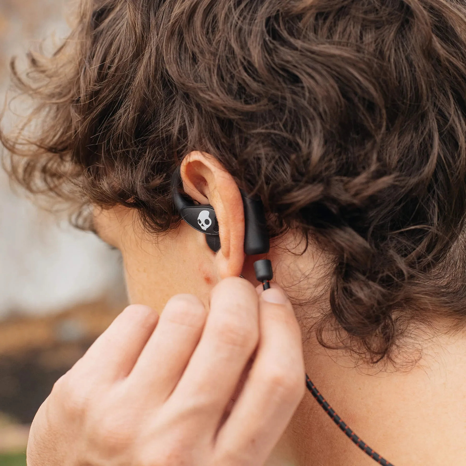 Skullcandy Push 540 Open -langattomat nappikuulokkeet + irrotettava magneettinen niskahihna, musta
