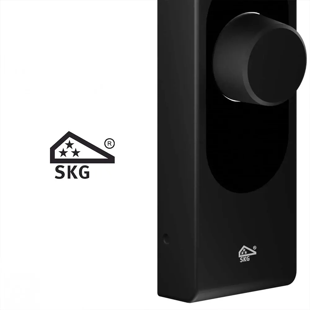Shelly LOQED Touch Smart Lock - smartl&aring;s med Bluetooth och Wi-Fi, svart