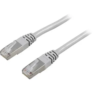 Deltaco Cat6 F/UTP RJ45 2m Network Cable, Gray