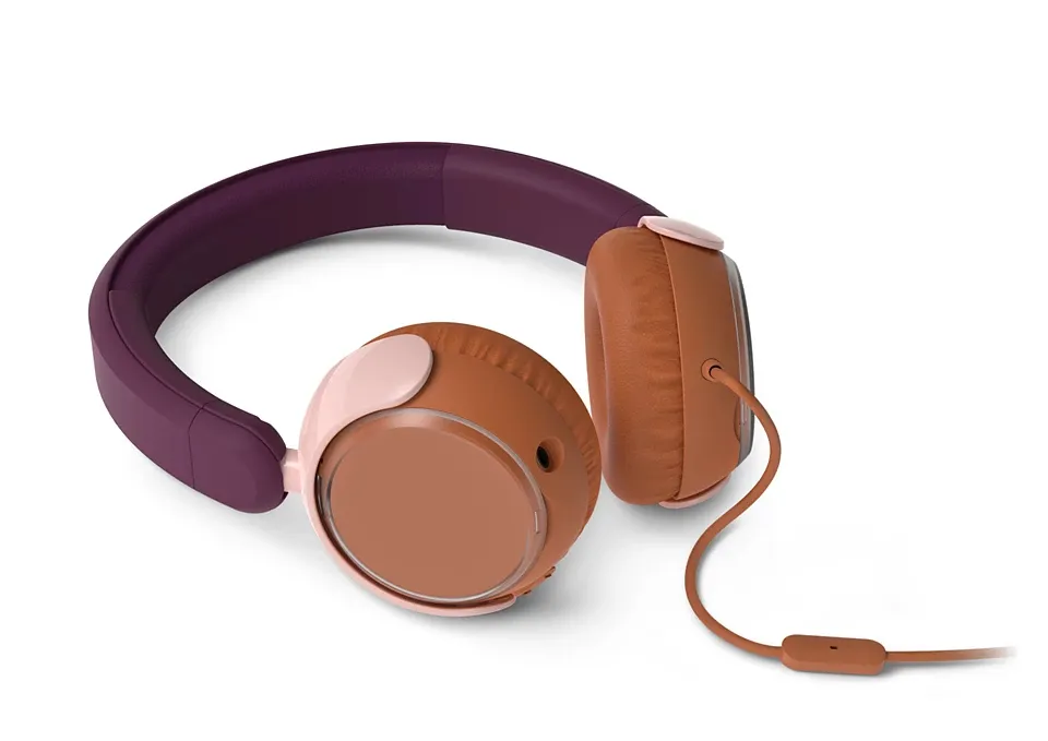 Philips TAK2000MP/00 On-ear Headphones, Red-Violet