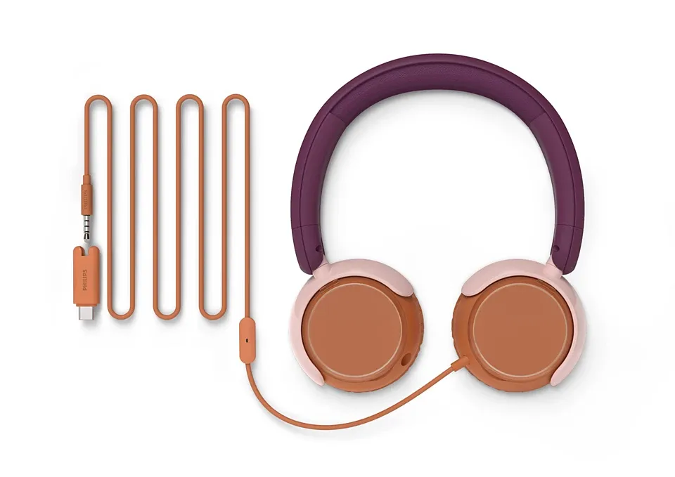 Philips TAK2000MP/00 On-ear Headphones, Red-Violet