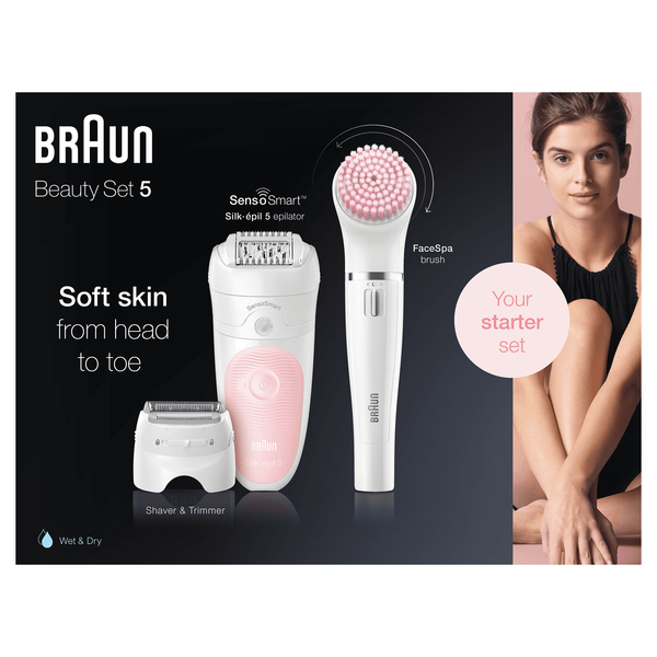 BRAUN SES5885 GIFT PACK WET&amp;DRY SENSOSMART EPILAATTORI