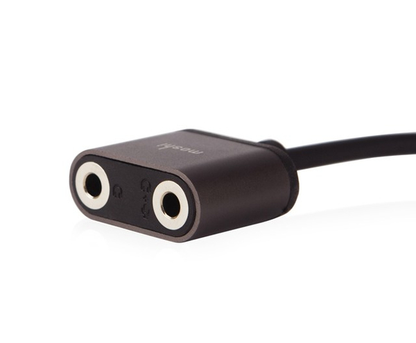 Moshi - 3.5mm Audio Jack Splitter - Black