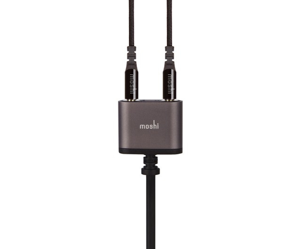 Moshi - 3.5mm Audio Jack Splitter - Black