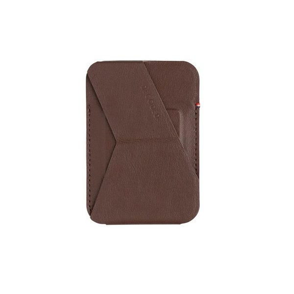 Decoded MagSafe Card Sleeve with stand Brown